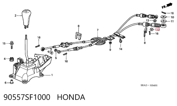  90557SF1000 Honda