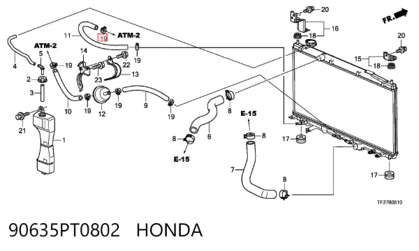  90635PT0802 Honda