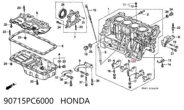  90715PC6000 Honda