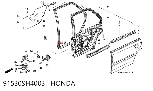  91530SH4003 Honda