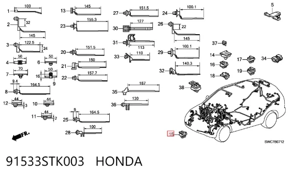  91533STK003 Honda