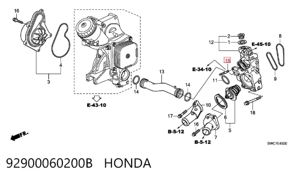  92900060200B Honda