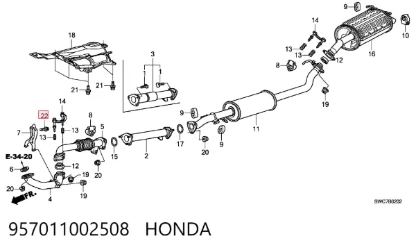  957011002508 Honda