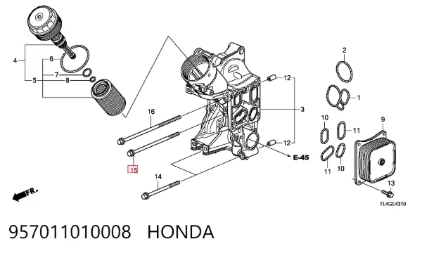  957011010008 Honda