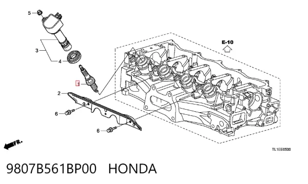 Vela de ignição 9807B561BP00 Honda