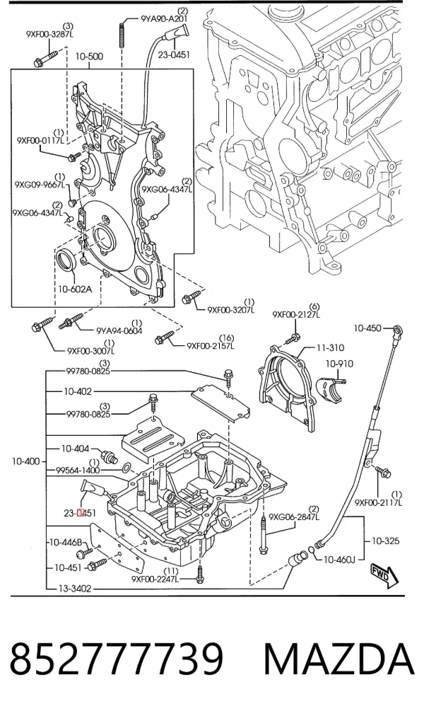 Selante para motores termorresistente 852777739 Mazda