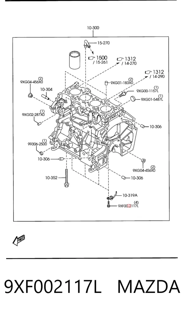  9XF002117L Mazda