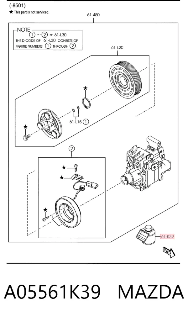 A05561K39 Mazda
