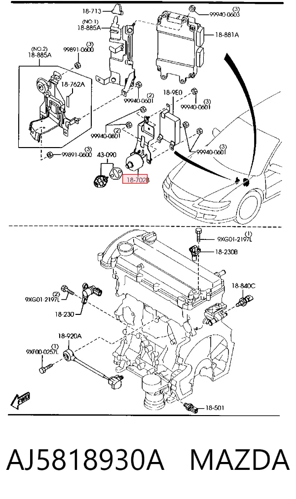  AJ5818930A Mazda