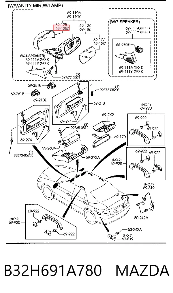  B32H691A780 Mazda