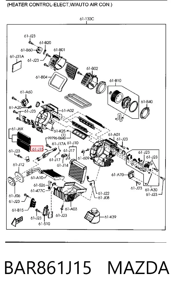  BAR861J15 Mazda