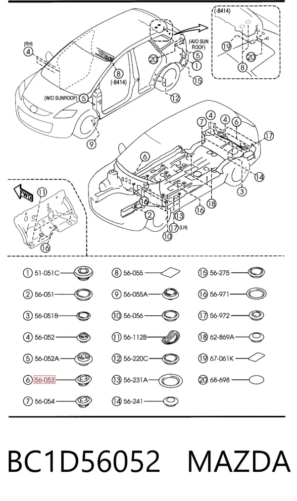  BC1D56052 Mazda