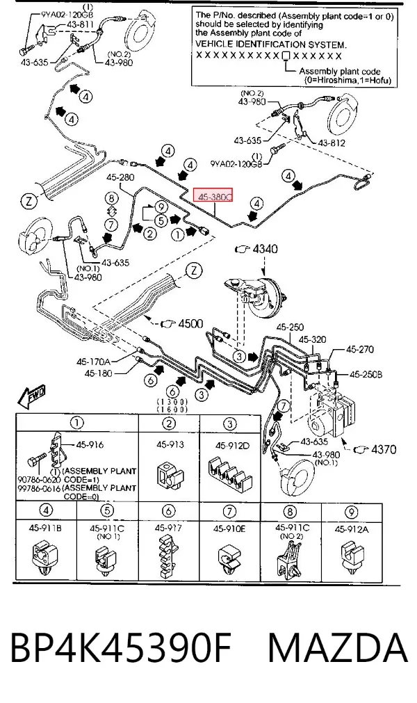  BP4K45390F Mazda