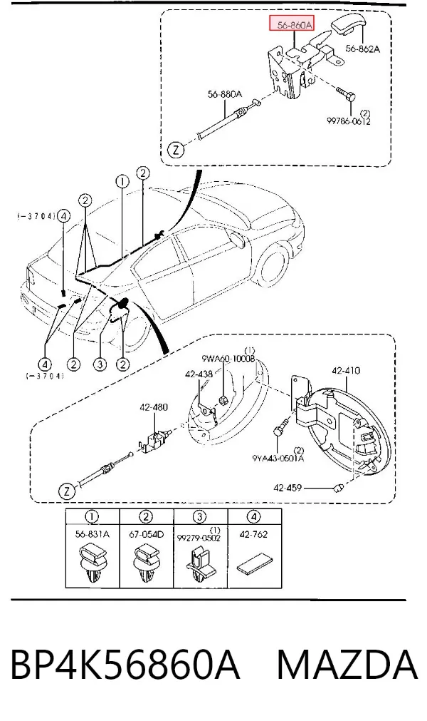  BP4K56860A Mazda