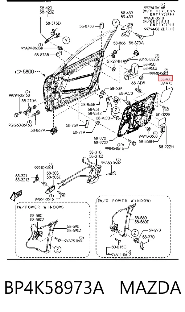  BP4K58973A Mazda