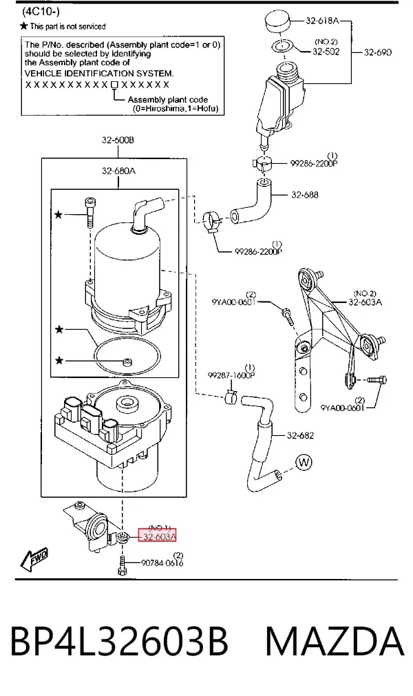  BP4L32603B Mazda