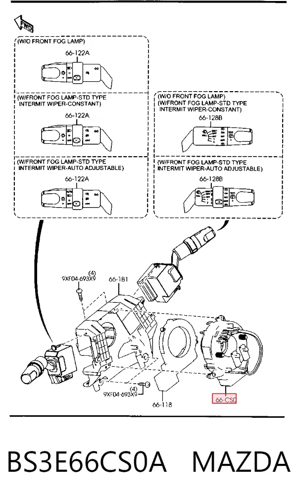 Anel AIRBAG de contato, cabo plano do volante Mazda 3 BK12