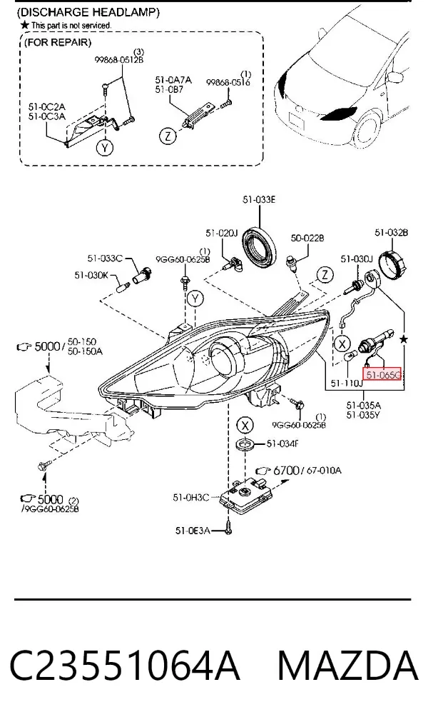  C23551064A Mazda