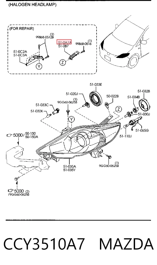  CCY3510A7 Mazda