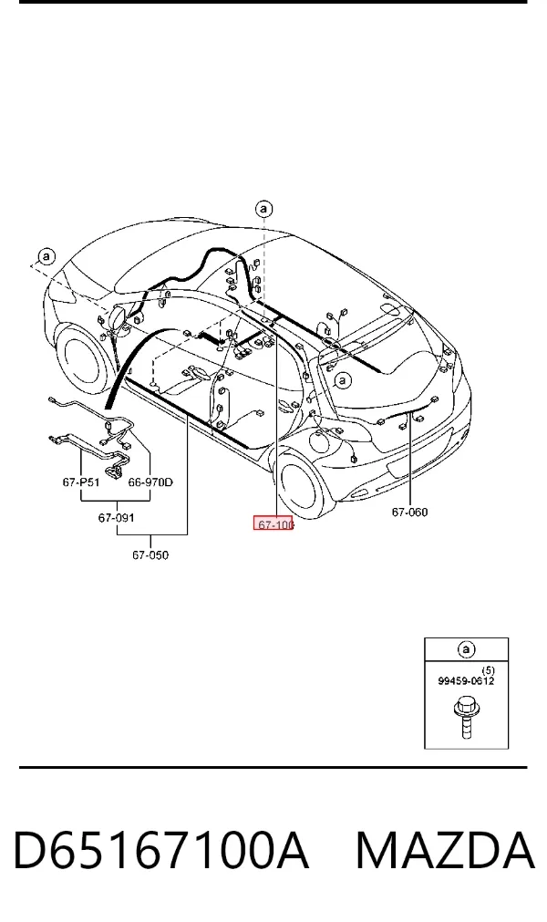  D65167100A Mazda