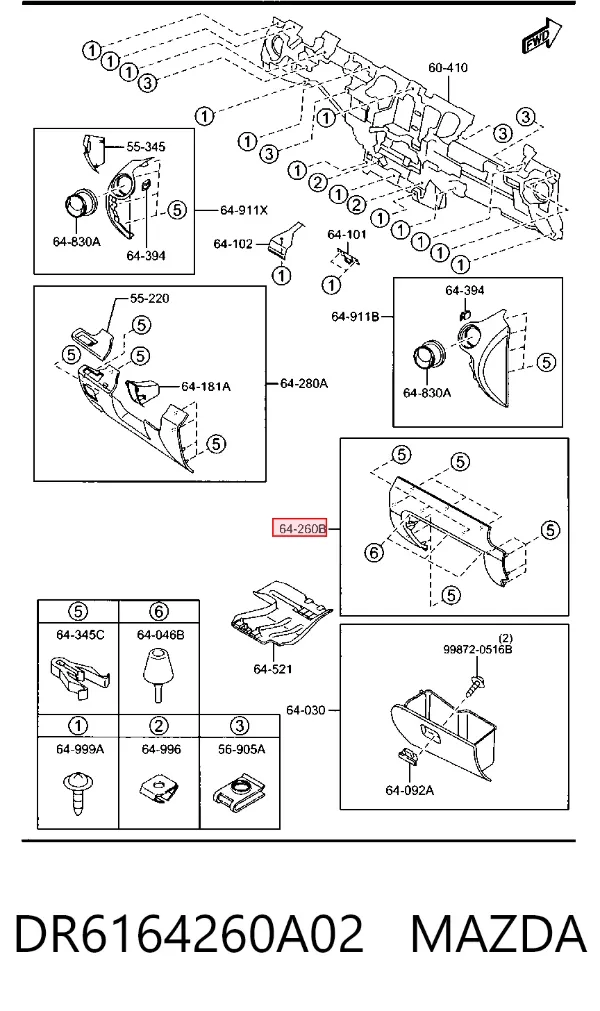  DR6164260A02 Mazda