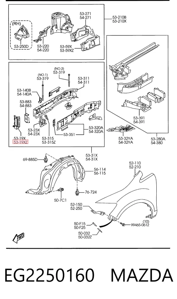  EG2250160 Mazda