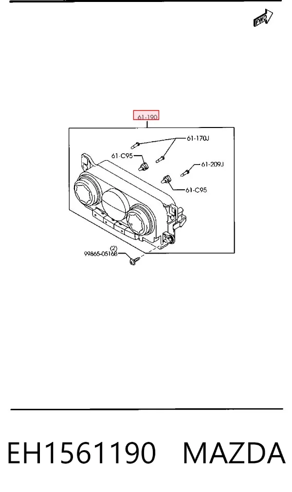 Unidade de controlo dos modos de aquecimento/condicionamento Mazda CX-7 ER