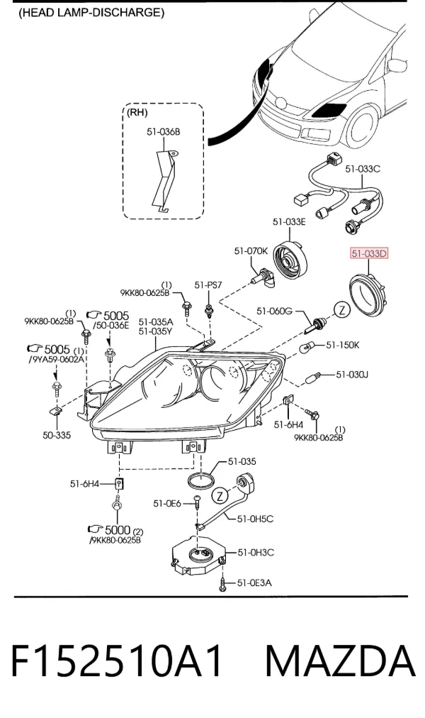  F152510A1 Mazda