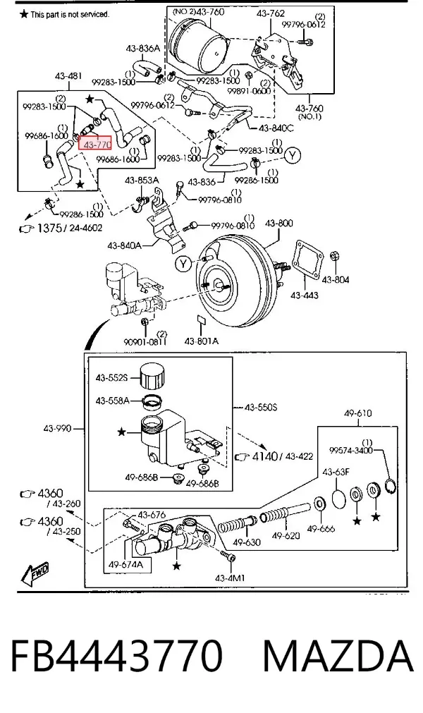  FB4443770 Mazda