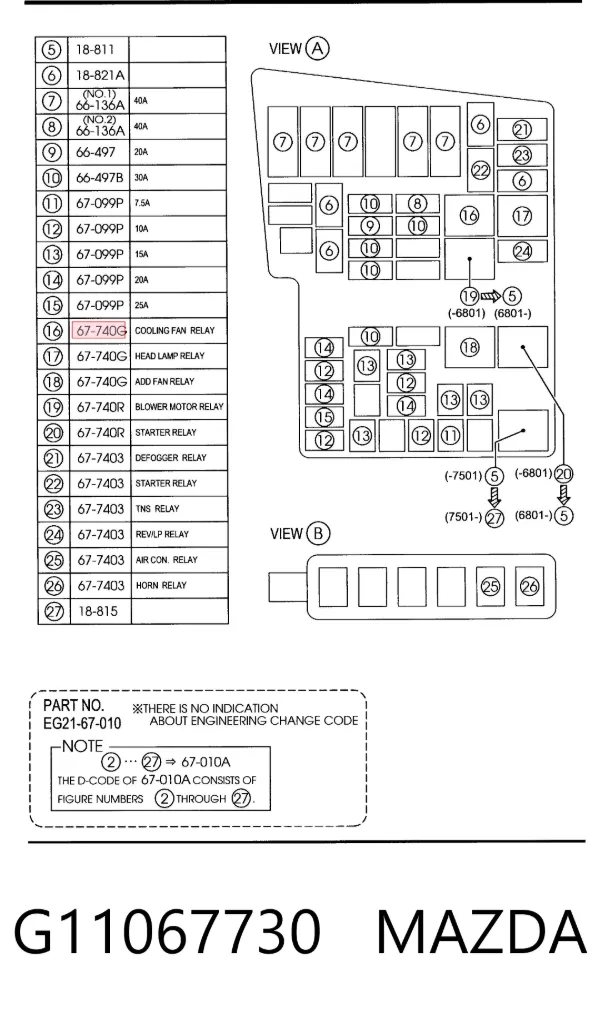  G11067730 Mazda