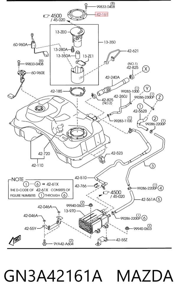  GN3A42161A Mazda