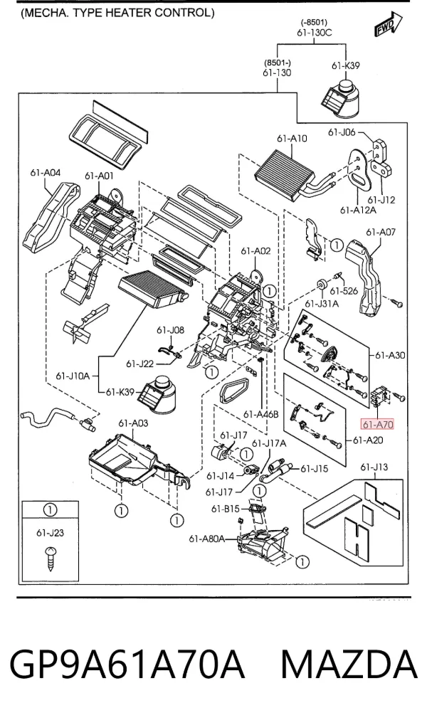  GP9A61A70A Mazda