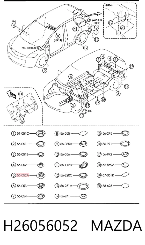  H26056052 Mazda