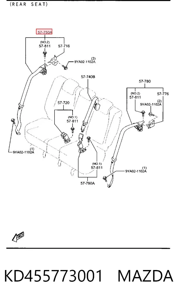  KD455773001 Mazda