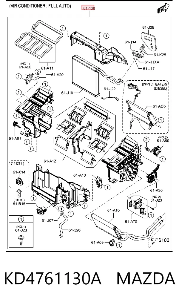  KD4761130A Mazda