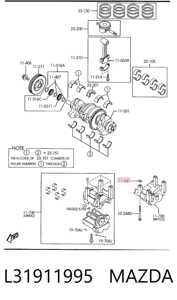  L31911995 Mazda