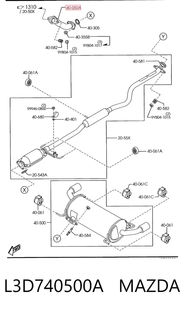  L3D740500A Mazda