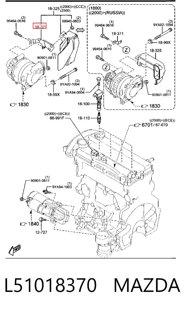 L51018370 Mazda