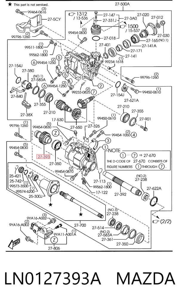  LN0127393A Mazda