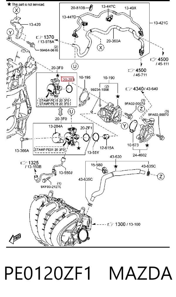  PE0120ZF1 Mazda