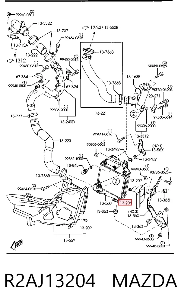  R2AJ13204 Mazda