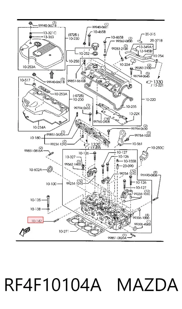  RF4F10104A Mazda
