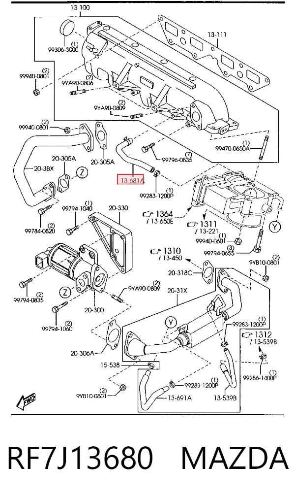  RF7J13680 Mazda