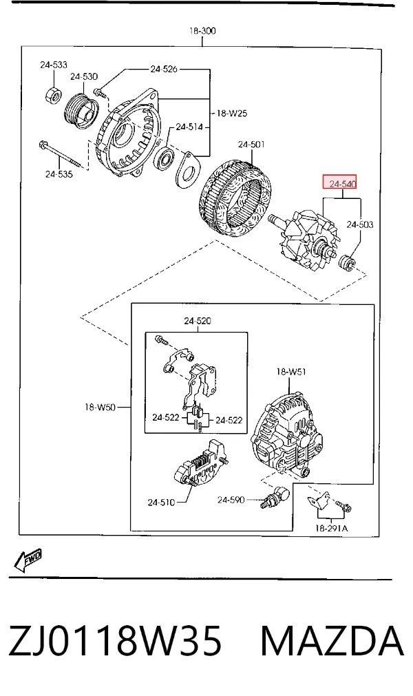  ZJ0118W35 Mazda