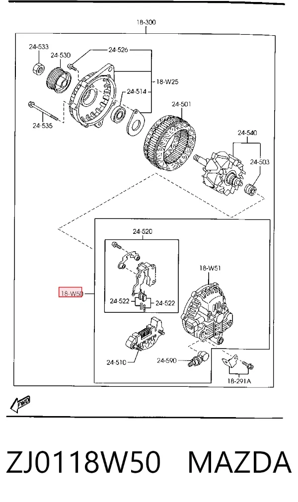  ZJ0118W50 Mazda
