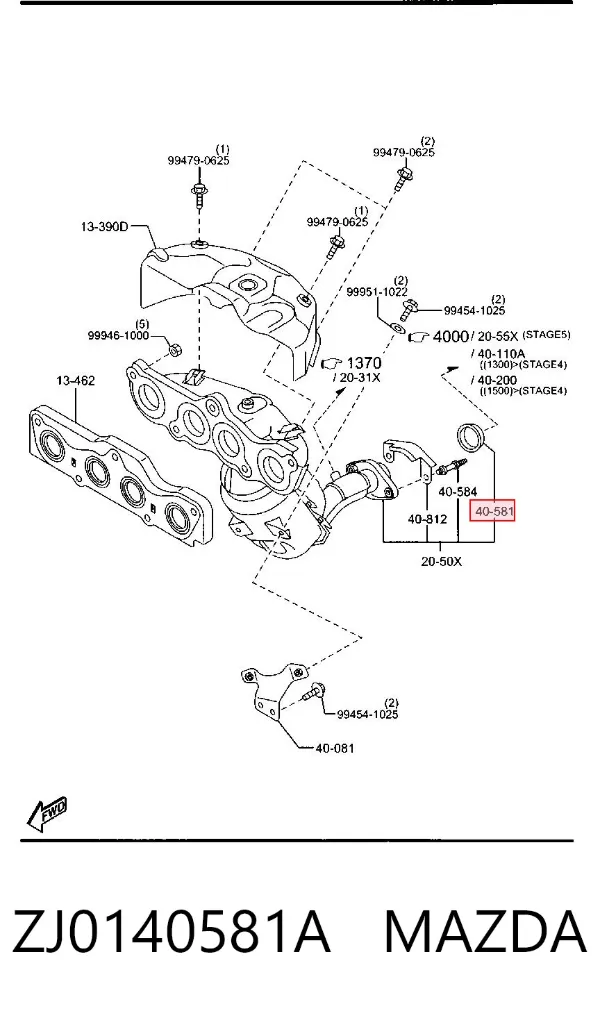  ZJ0140581A Mazda