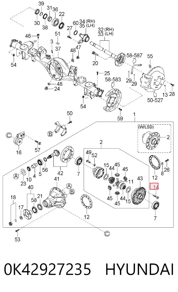  0K42927235 Hyundai/Kia