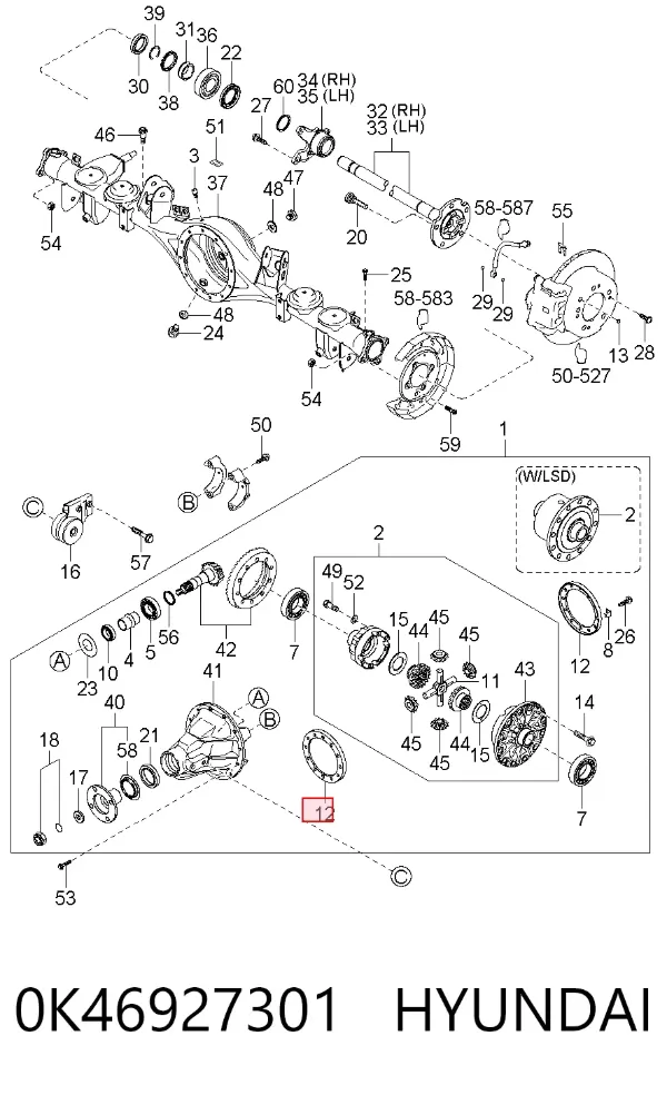  0K46927301 Hyundai/Kia