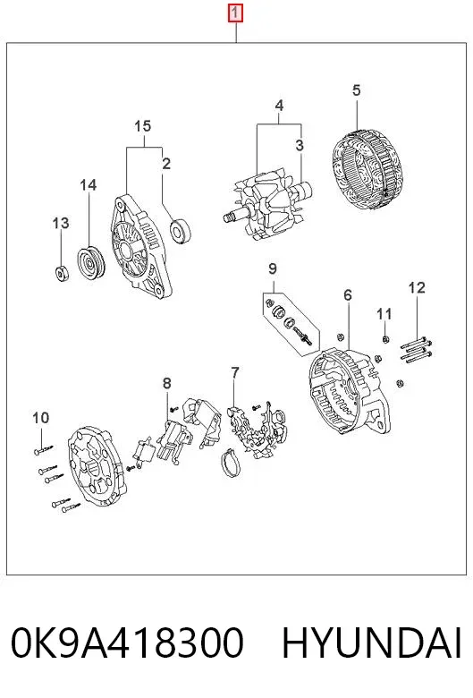 Gerador 0K9A418300 Hyundai/Kia