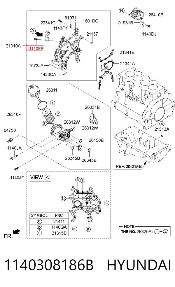  1140308186B Hyundai/Kia